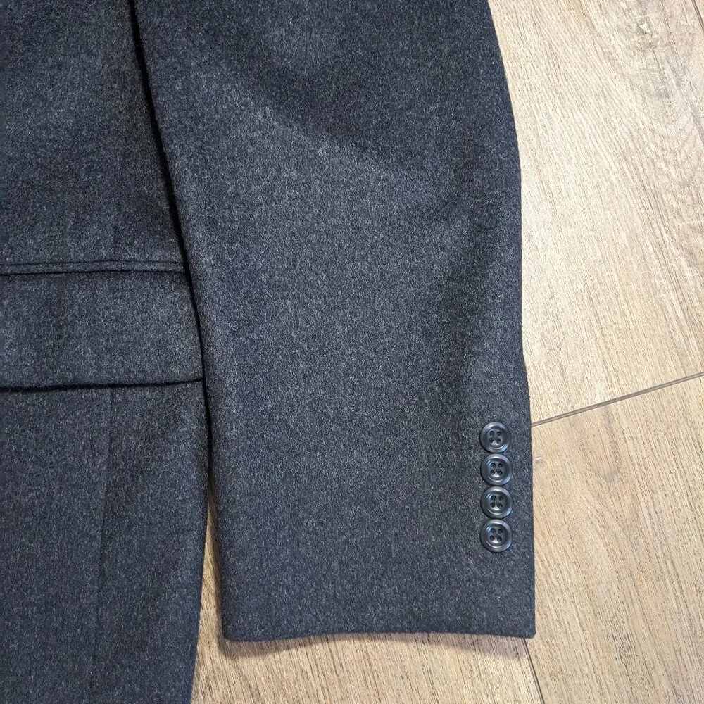 Pronto Uomo Blazer Mens 42R Dark Gray 100% Cashmere Couture Sports Coat Jacket